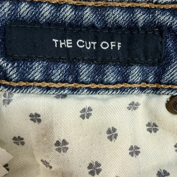 LUCKY BRAND The Cut Off Mid Rise Denim Shorts US 6/28 Distressed Blue Cowgirl - Picture 8 of 13